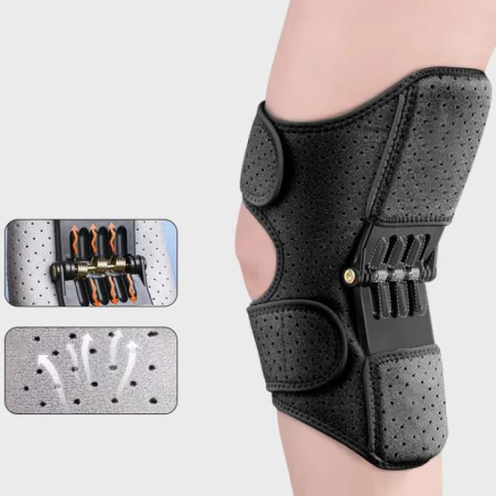 1 Piece Professional Knee Support Spring Pad  (Black)